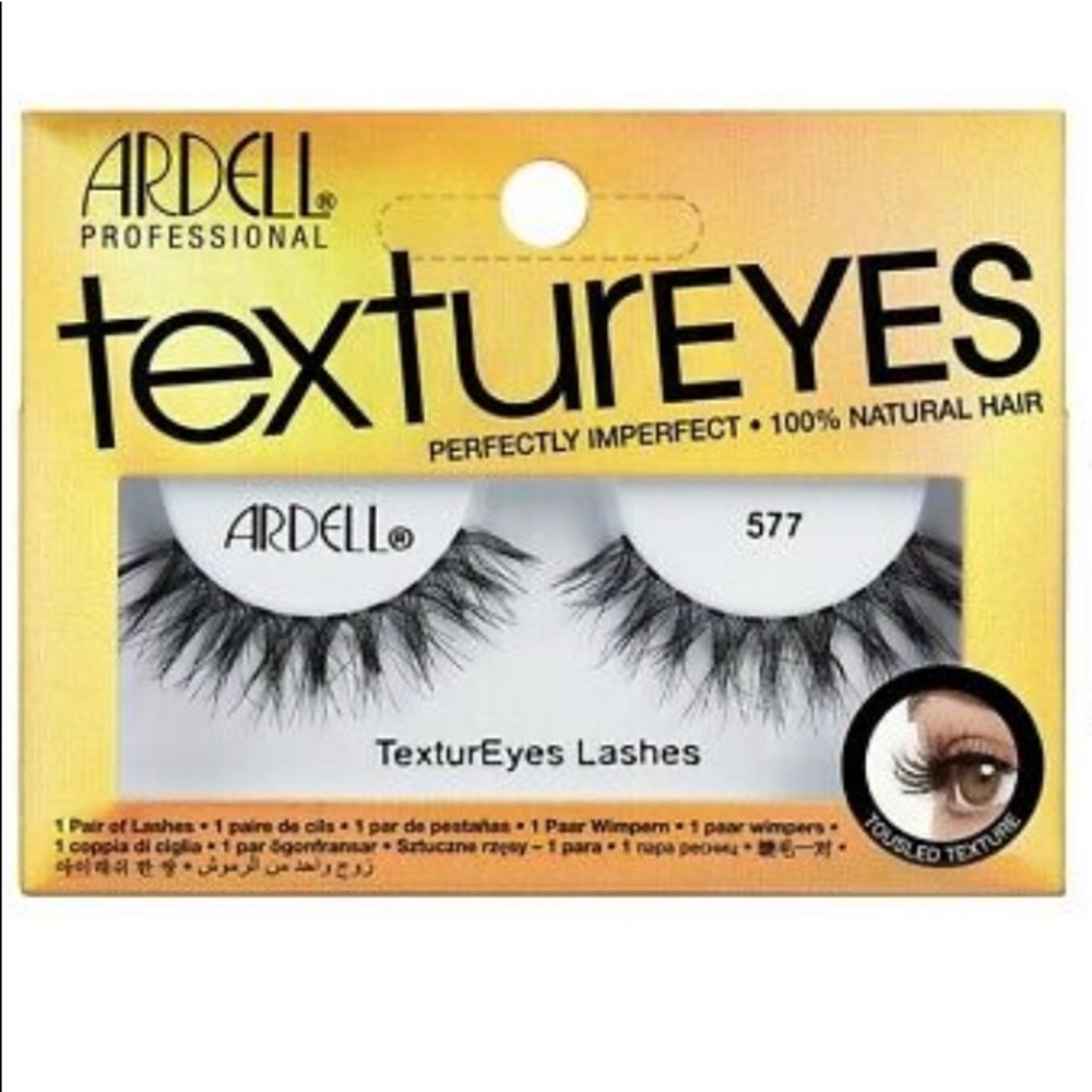 Lashes, ARDELl Textures 577 100% Natural Hair.